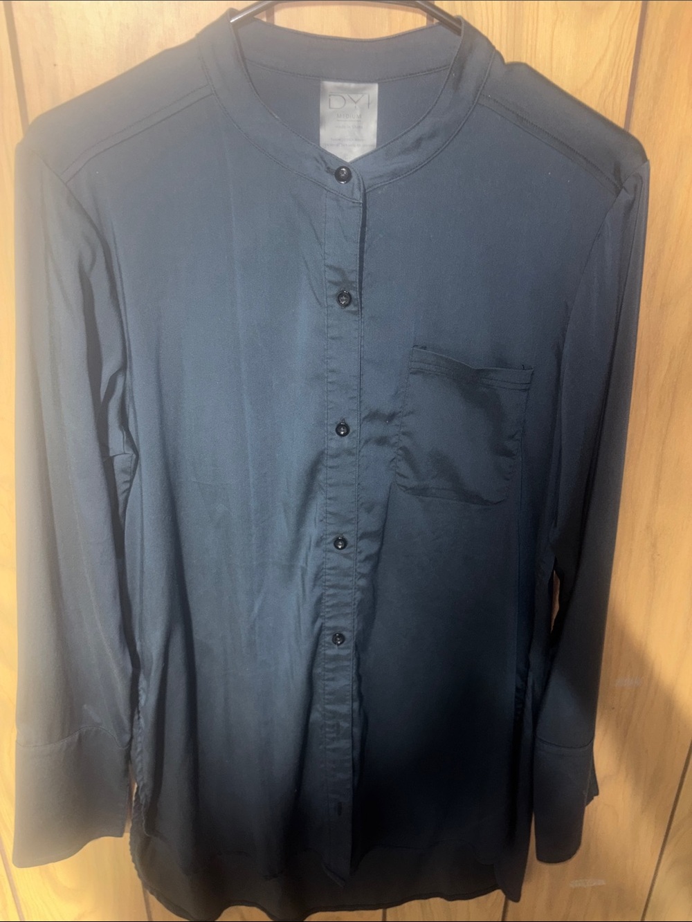 DYI Navy Blue Button-Down Long Sleeve Shirt